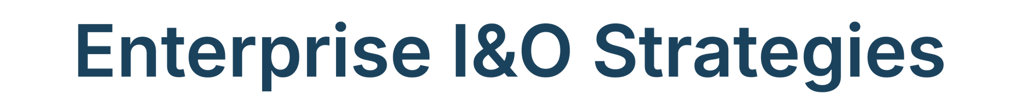Enterprise Infrastructure & Operations Strategies